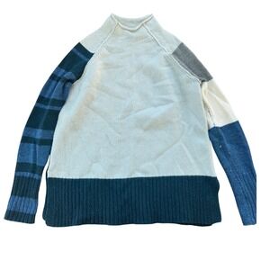 Zaket Plover Striped Colorblock Wool Blend Sweater Womens XS Cozy Modern Knit